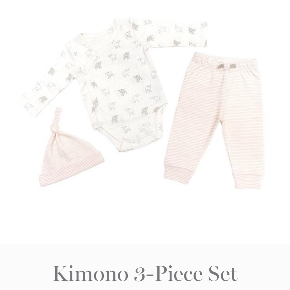 PEHR little lamb 3 piece kimono set